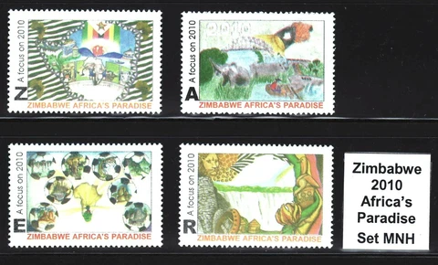 2010 Zimbabwe Tourism / Africa's Paradise, MNH Set | Zimbabwe Cover