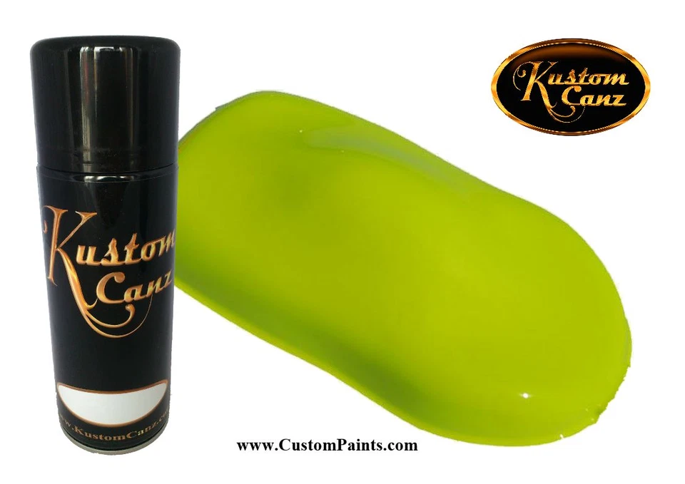 Pintura personalizada Kustom Canz LUMO AMARILLO 12 OZ LATA DE AEROSOL, motocicleta, pintura automática Foto 1 de 1
