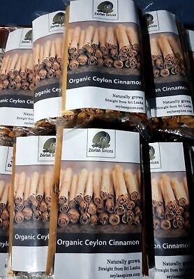 Organic Ceylon Cinnamon Sticks True Cinnamon From Sri Lanka Free Shipping • 18.38€