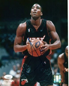 EDDIE JONES SINGLE SIGNED 8X10 PHOTO JSA COA AUTO AUTOGRAPH MIAMI HEAT - Picture 1 of 2