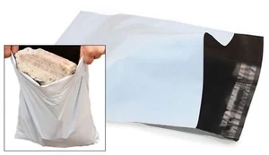 WHITE Mailing Mail Bags Strong Packaging Postal Polythene Plastic UK ALL SIZES - Picture 1 of 5