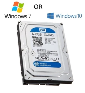 HDD 3.5" SATA Hard Drive with Windows 7/Win 10 Installed Legacy - Picture 1 of 13