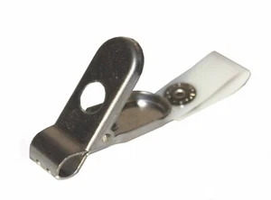 Stainless Utility Badge Clip with Mylar Strap (10 pcs) "FREE SHIPPING" - Picture 1 of 1