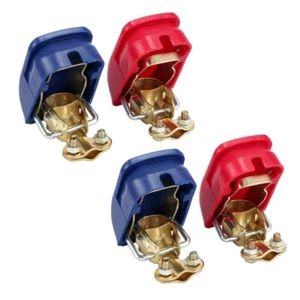 2 Pair Car Battery Clamps Poles Terminals Battery Clamps Battery Terminals Clamp - Picture 1 of 8