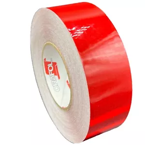 Cinta Reflectante Roja 2" Oralite V82 Orafol Reflexite Tipo 5 Vispicuity DOT Seguro - Imagen 1 de 10