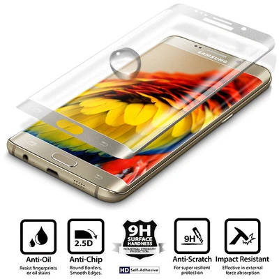 FULL SCREEN COVERAGE TEMPERED GLASS SCREEN PROTECTOR FOR SAMSUNG GALAXY S7 Edge - image 1 of 4