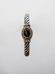 💖🌟 Jet Gold/Silver Metal Fashion Bracelet 29719D🌟💖 - Picture 1 of 1
