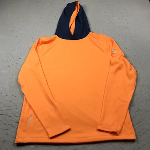 Zero Restriction Taylormade Hoodie Mens Medium Orange Blue Golf Thin Sweatshirt - Picture 1 of 11