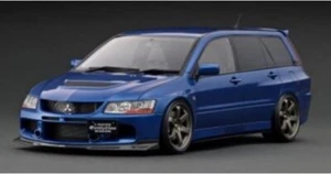 IG2772 ignition model 1:18 Mitsubishi Lancer Evolution Wagon CT9W Blue - Picture 1 of 2
