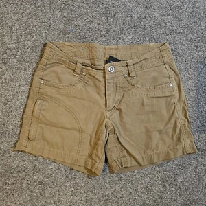 Kuhl Short Womens Size 2 Green Nylon 5 Inch Pockets Outdoors Hiking Casual Basic - Picture 1 of 11