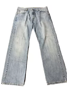 Levi's 569 Jeans Size 36x34 Mens Mid Rise Straight Leg Blue Denim - Picture 1 of 8