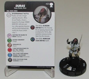 DURAS 022 Star Trek TNG To Boldly Go HeroClix Raro Equipo Visitante Klingon - Imagen 1 de 2