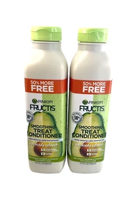 Lot of 2-Garnier Fructis Smoothing Treat Conditioner Avocado Extract 17.7oz -New - Picture 1 of 3