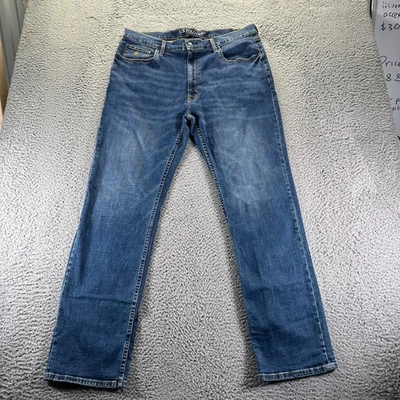 Us. Polo Assn. Jeans Mens 36x32 Blue Dark Wash Cotton Stretch Straight Fit Denim - Image 1 of 4