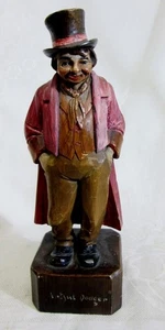ANRI Carved WOOD ARTFUL DODGE Figure, Charles Dickens Character  9" tall  ITALY - Picture 1 of 5