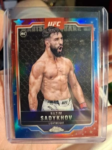 UFC 2025 Topps Chrome Nazim Sadykov RC Red White And Blue Refractor #157 - Picture 1 of 2