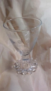 Vintage Sammlerstück 4" Anchor Hocking Boopie Saft Cordial Cocktail Weinglas - Bild 1 von 7