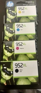 4 Pack Oem HP 952XL Ink Black Color 952 XL Set Box 8210 8720 8740 EXP 2026 - Picture 1 of 2