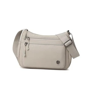 Crossbody Bags for Women Waterproof Nylon Shoulder Bag Roomy Multiple White - Picture 1 of 7