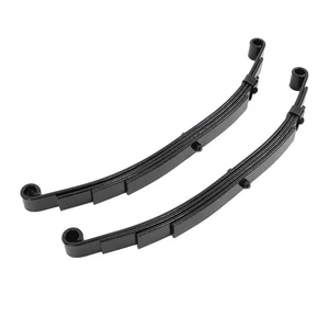 2 Set 3500 lbs Trailer Axle Trailer Leaf Spring 4 Leaf Double Eye 1750 lbs Cap - Picture 1 of 11