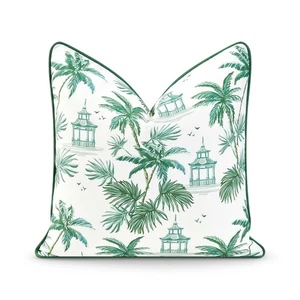 Coastal Patio Indoor Outdoor Pillow Cover Only, 20"x20" Water Resistant for B... - Picture 1 of 6