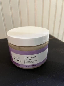 Bath & Body Works CALM HAVEN LAVENDER & IRIS & IRIS Salt Body Scrub 17oz - Picture 1 of 1