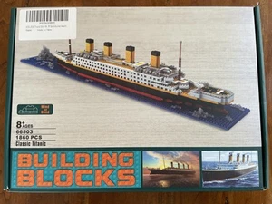 NEW Titanic Ship Toy Model Building Block Brick Kit 3D - 1860 Pieces, Bidiutoy - Picture 1 of 4