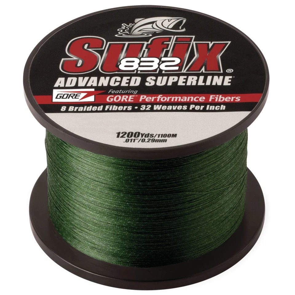 Sufix 832 Advanced Superline Braid Fishing Line 1200 Yard Spool Pick Color/Class - Image 1 of 1