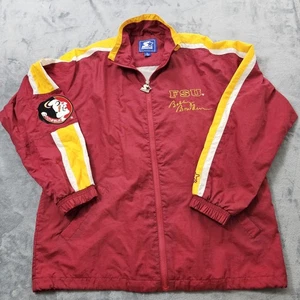 Florida State Seminoles Starter Jacket Mens L VNT Y2K Embroidered Sleeve Hit  - Picture 1 of 12