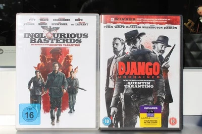 2 DVDs: Inglourious Basterds + Django Unchained (ohne deutschen Ton) - Bild 1 von 2