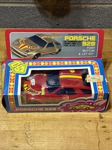 Vintage Porsche 928 Push N Go Plastic Toy - Picture 1 of 8