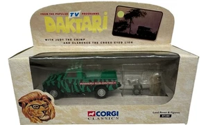 Vintage 1998 Corgi Daktari DieCast Model Wameru District Land Rover & Figures - Picture 1 of 5