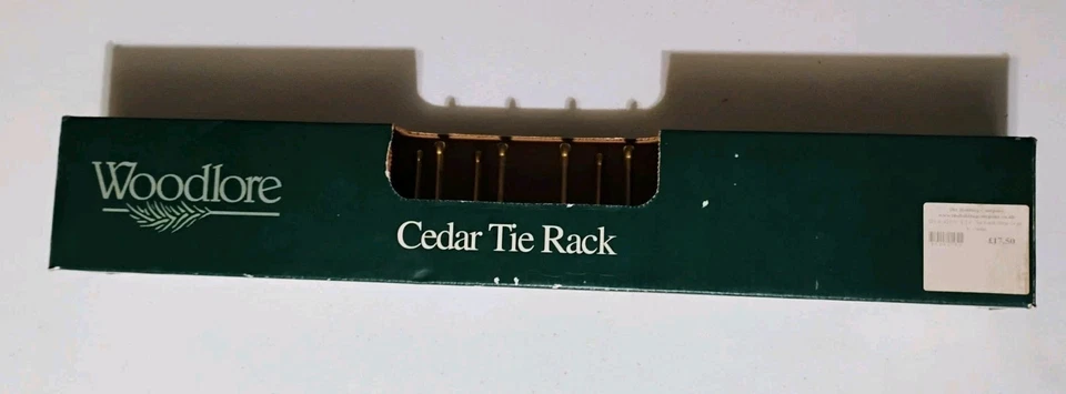 Woodlore 82021 Tie Rack With Brass Screws