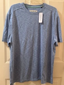 Tommy Bahama Paradiso Tee Performance Crew Shirt Mambo blau Herren XLARGE neu mit Etikett! - Bild 1 von 4