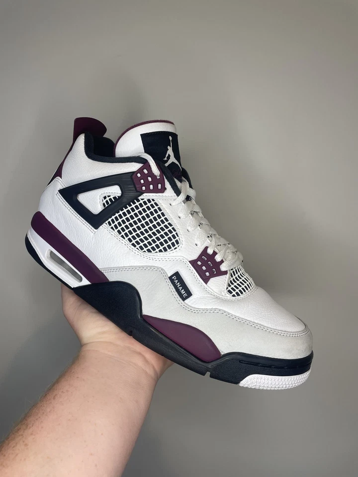 Talla 10.5 - Jordan 4 Retro x Paris Saint-Germain Burdeos 2020 Foto 1 de 4