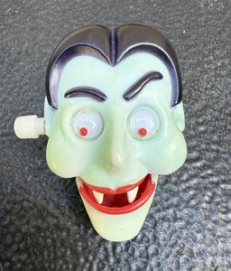 Vintage 1987 Punze Frankenstein Aufzieh Brosche Anstecknadel Googly Eyes funktioniert - Bild 1 von 2