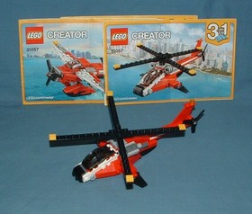 CREATOR, AIR BLAZER SET 31057 (3 IN 1) - LEGO - 2017 - USED W/ MANUAL