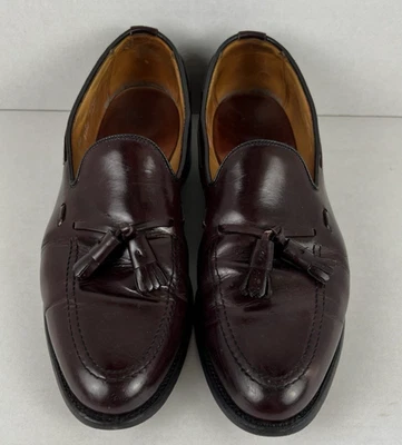 Allen Edmonds Grayson Men's 12 A Leather Tassel Loafers Shoes Black - Image 1 of 4