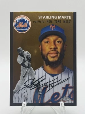 Starling Marte 2023 Topps Cromo Platino Aniversario #364 New York Mets Foto 1 de 2