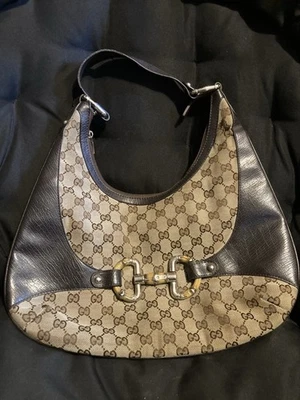 Authentic Gucci GG Canvas Amalfi Hobo Bag small blemish - Image 1 of 4