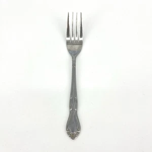 Vintage Oneida Melinda Fork Small 7" Stainless Flower Tip Korea Flatware Single - Picture 1 of 3