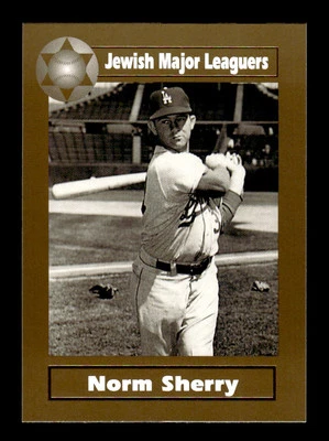 2003 Jewish Major Leaguers #90 Norm Sherry Gold Edition Only 500 made RARE!!! - Image 1 of 2