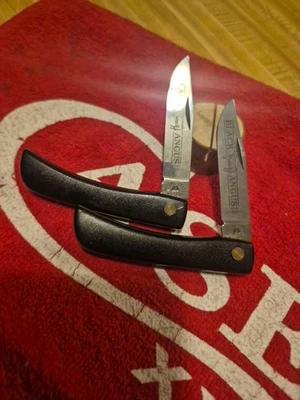 PAR SODBUSTER GRÚA BESO VINTAGE * LOTE CUCHILLO KC43 ALEMANIA Foto 1 de 4