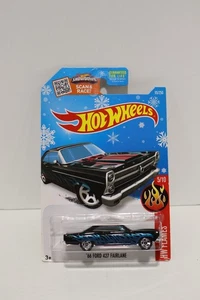 Tarjeta copo de nieve Hot Wheels 2016 HW Flames '66 Ford 427 Fairlane 95/250 LEER - Imagen 1 de 3