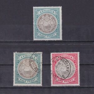 ANTIGUA 1903, SG# 31-32, CV £20, part set 'Seal of Colony', Used/MH