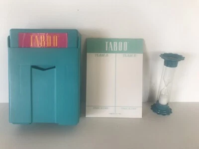 TABOO Game Part Piece Replacement  SAND TIMER CARD HOLDER SCORE SHEETS 1989 - Image 1 of 4
