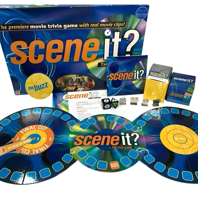 Scene It? The Original 2003 DVD Board Game By Mattel Games Premiere Complete NIB - Image 1 of 4