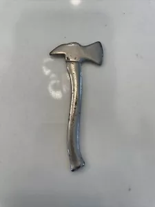 Vintage Mini Textured Ascia Tono Argento - Foto 1 di 3