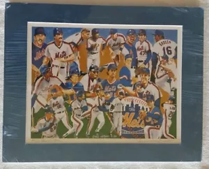 Stan Kotzen - Stampa 1986 New York Mets World Series firmata prova d'artista rara 99 - Foto 1 di 9