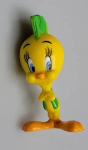 Vtg NOS Looney Tunes Tweety Bird Figure Punk Mohawk PVC 1994 Musician Band -3 - Picture 1 of 7